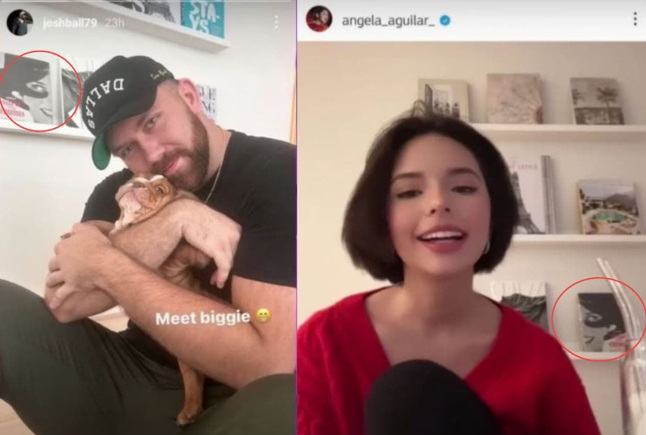 Josh Ball y Ángela Aguilar.