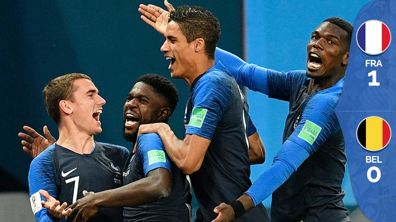 Con menos fútbol y más suerte, Francia eliminó a Bélgica y está en la final de Rusia 2018