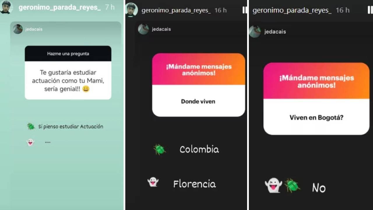 Gerónimo Parada, hijo de Sandra Reyes, respondió preguntas de sus seguidores.