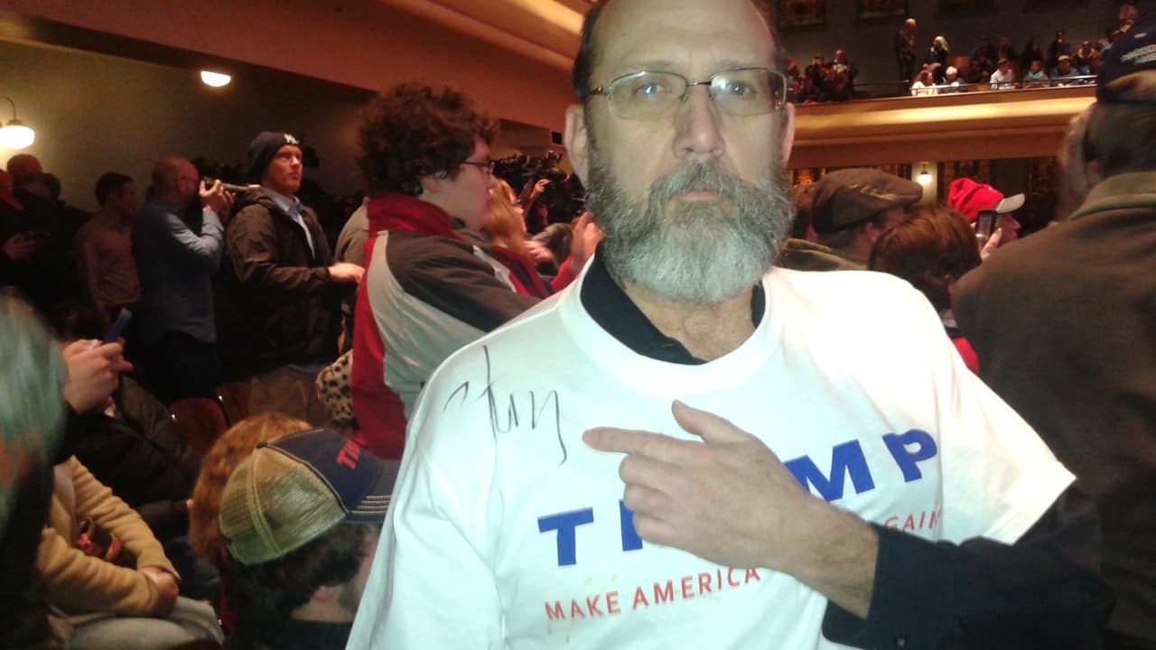 Kevin Dorland, partidario de Donald Trump