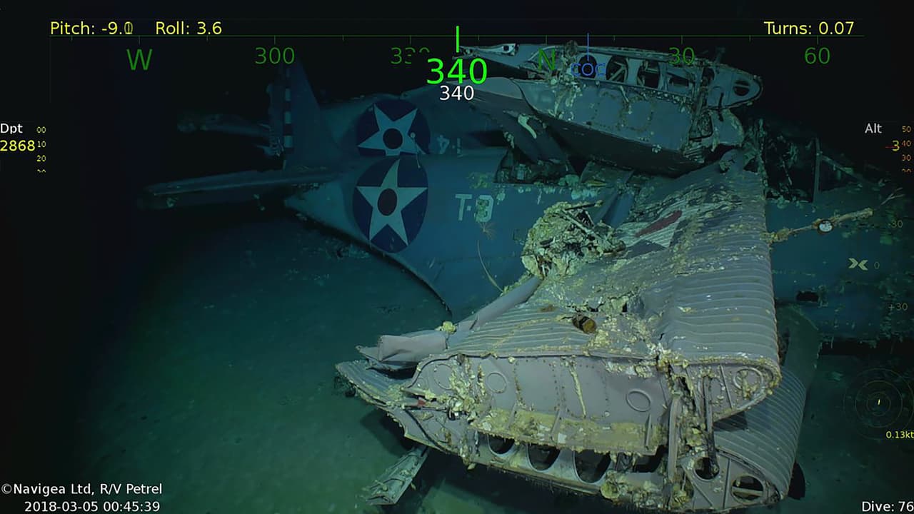 El USS Lexington se hundió con al menos 35 aviones estacionados en la cubierta. Fue hallado el pasado domingo por el buque de R/V Petrel, parte de la investigación conducida por el
<a href="https://www.paulallen.com/about-paul/full-bio/">el cofundador de Microsoft Paul Allen</a>, que intenta localizar restos de embarcaciones hundidas en la Segunda Guerra Mundial.