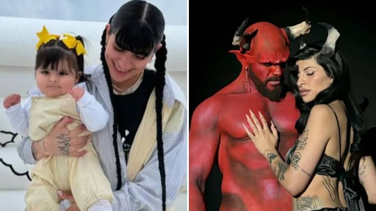 Cazzu muestra tierna fotografía de Inti "amando" al diablo de su nuevo video