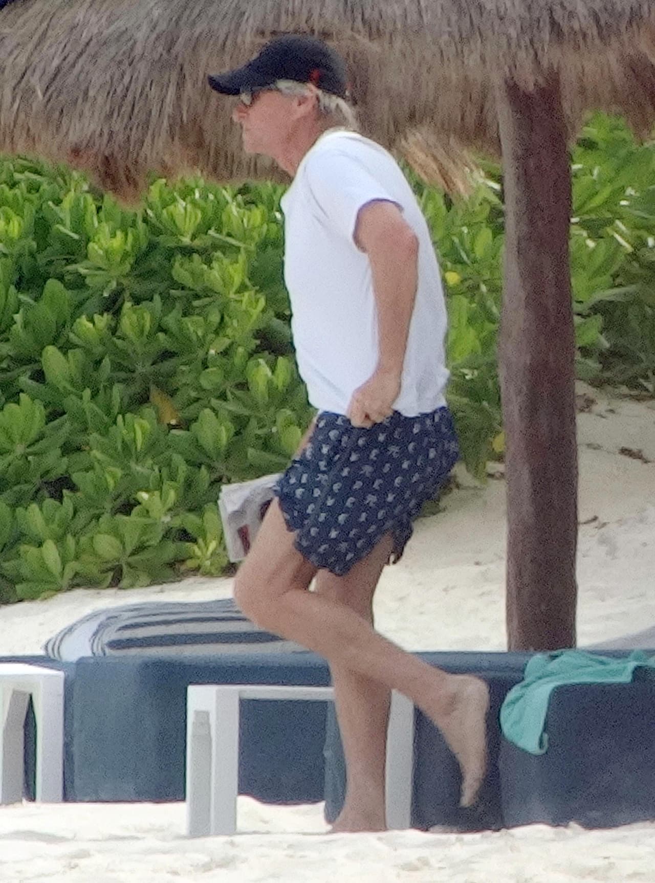 El actor está de vacaciones en Cancún, México.