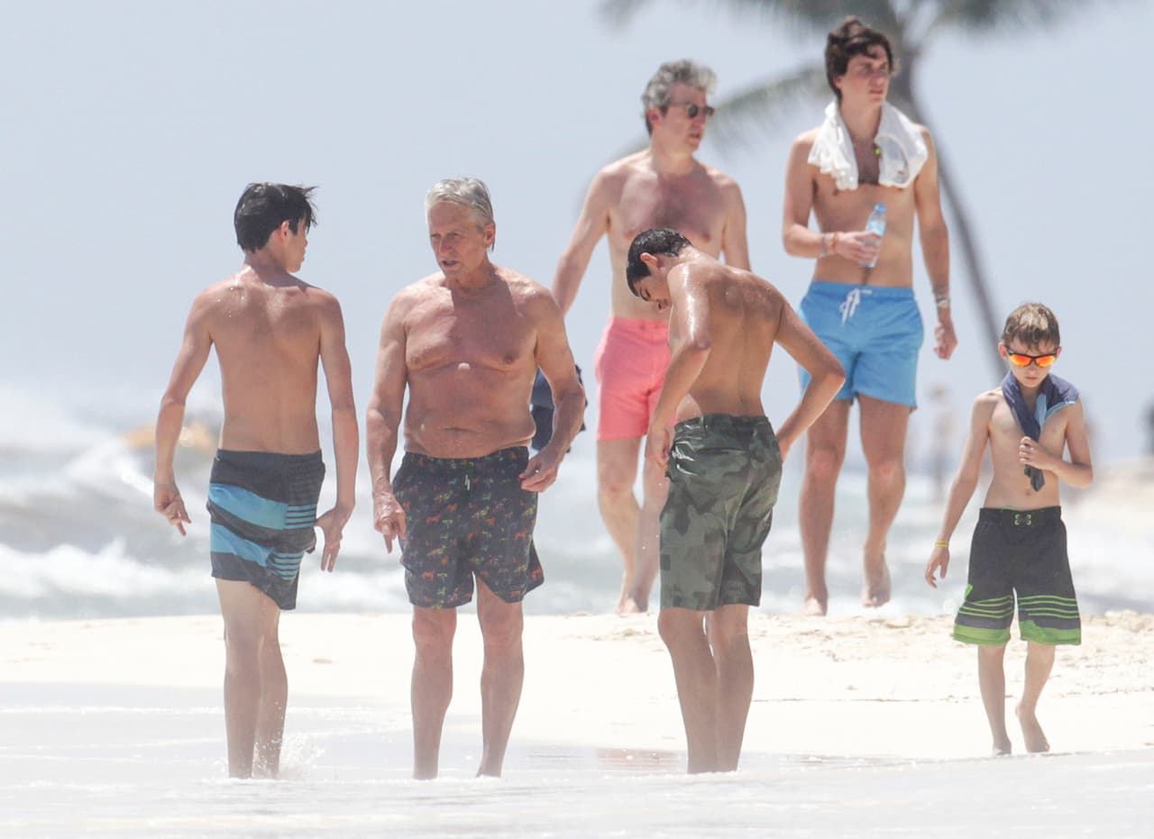 Disfrutando en familia.