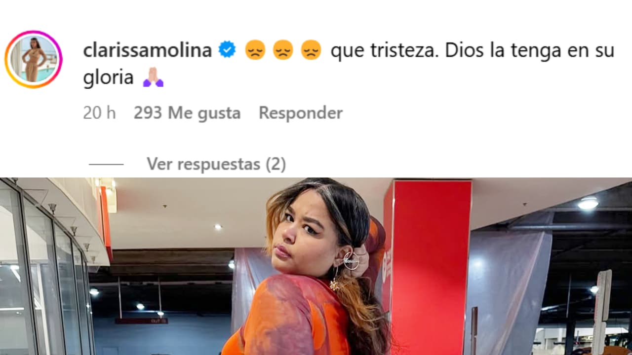 Este fue el mensaje que compartió Clarissa Molina en Instagram tras enterarse de la muerte de 'Killadamente'.