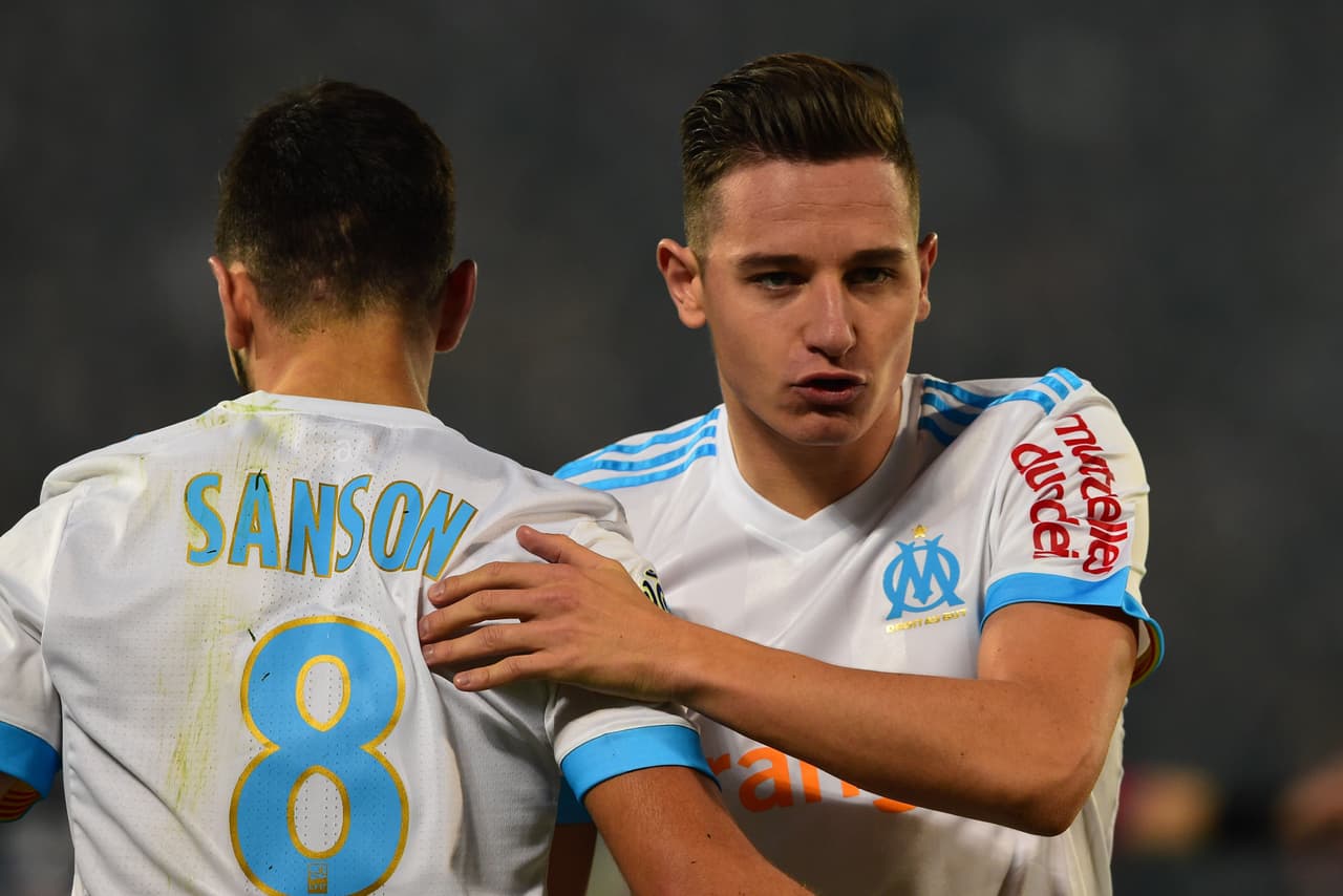 17: Olympique de Marsella tiene en Florian Thauvin (8), Lucas Ocampos (6) y Morgan Sanson (5) nua suma de 18 goles que los tienen en la pelea en la Liga de Francia.
