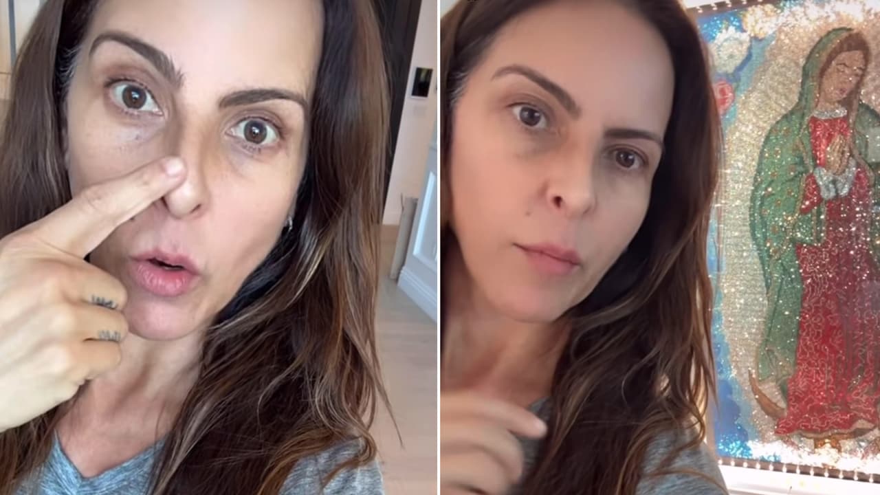 Kate del Castillo se encomienda a la virgen de Guadalupe: reaparece “ojerosa” y viviendo “entre cajas”