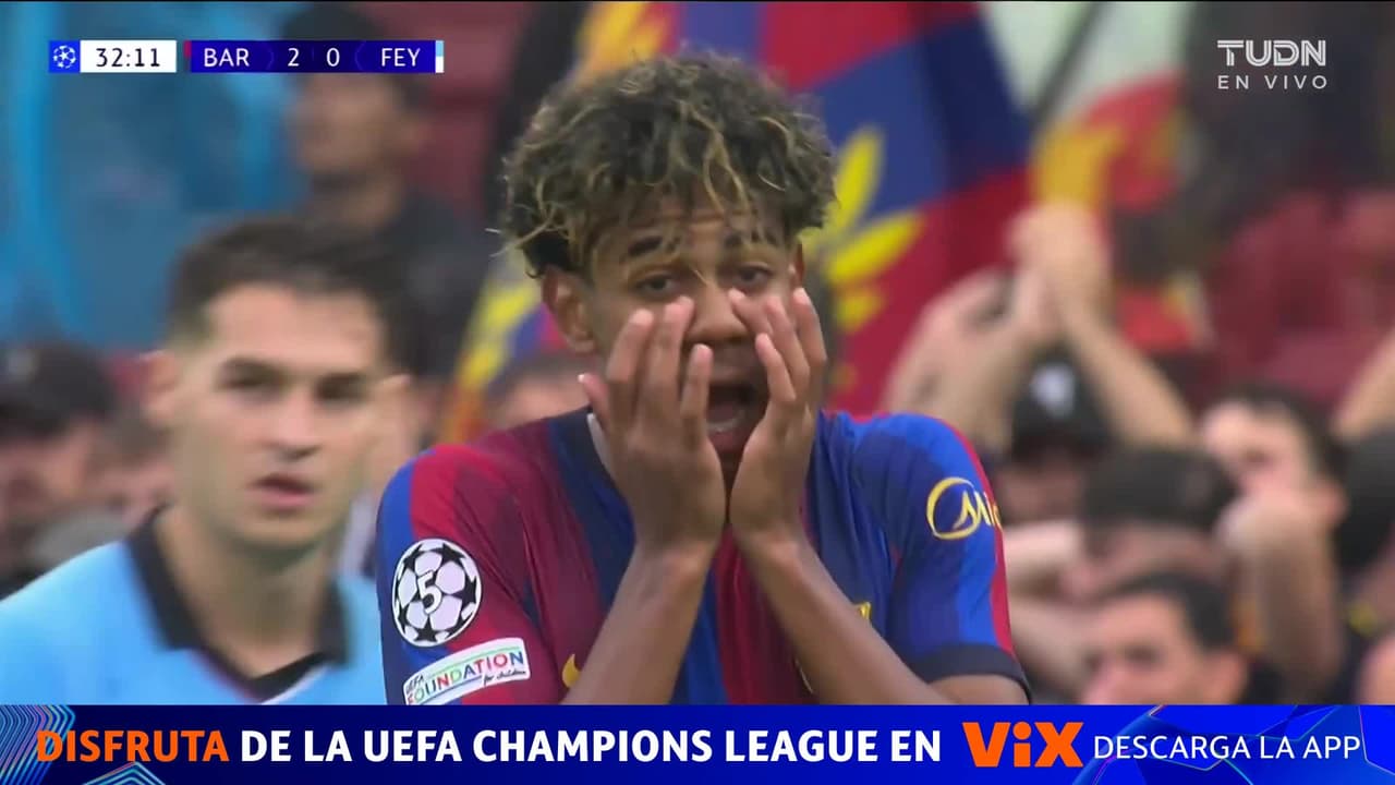 ¡LAMINE TAMBIÉN QUIERE SU GOLAZO! Yamal recorta, saca disparo y el palo le niega el grito