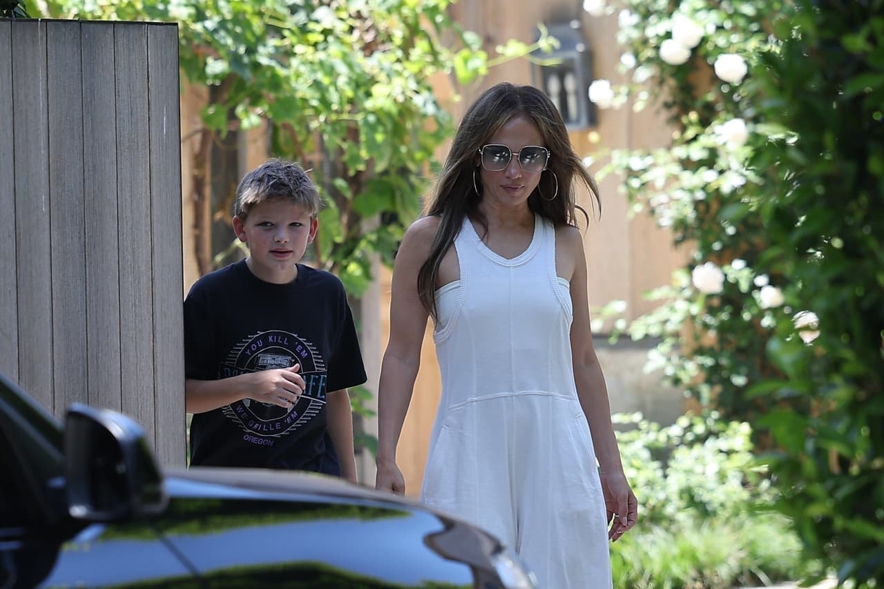 Jennifer López recogió a Samuel en la casa de Ben Affleck.