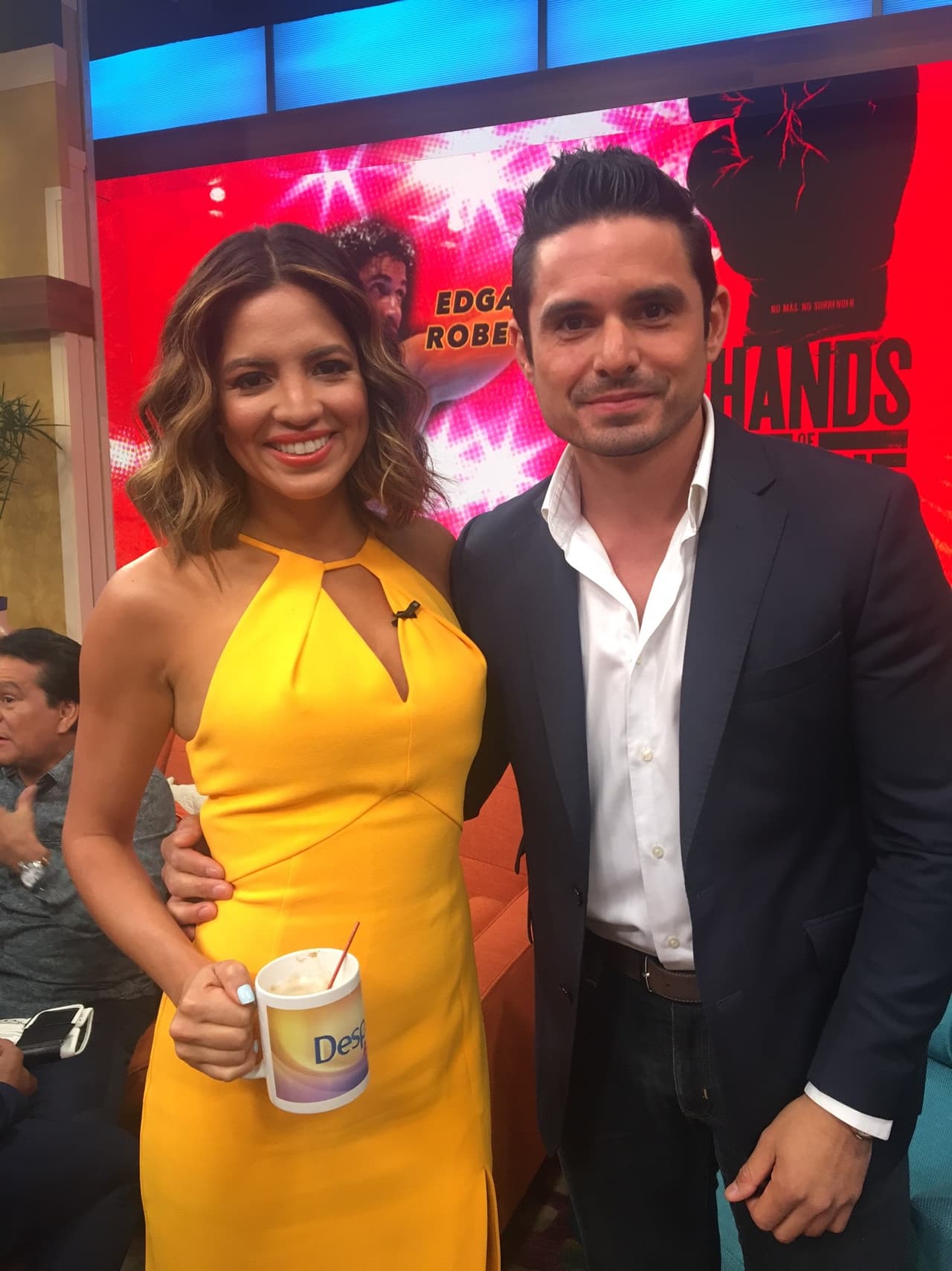 El reencuentro de Pamela y Robin Durán. Recordaron sus pininos frente a las cámaras.