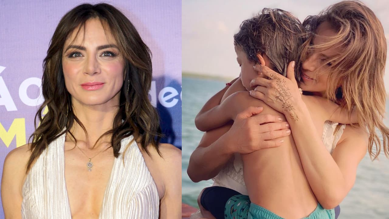 Silvia Navarro aparece de la mano de su hijo en alfombra roja: impacta cómo luce León