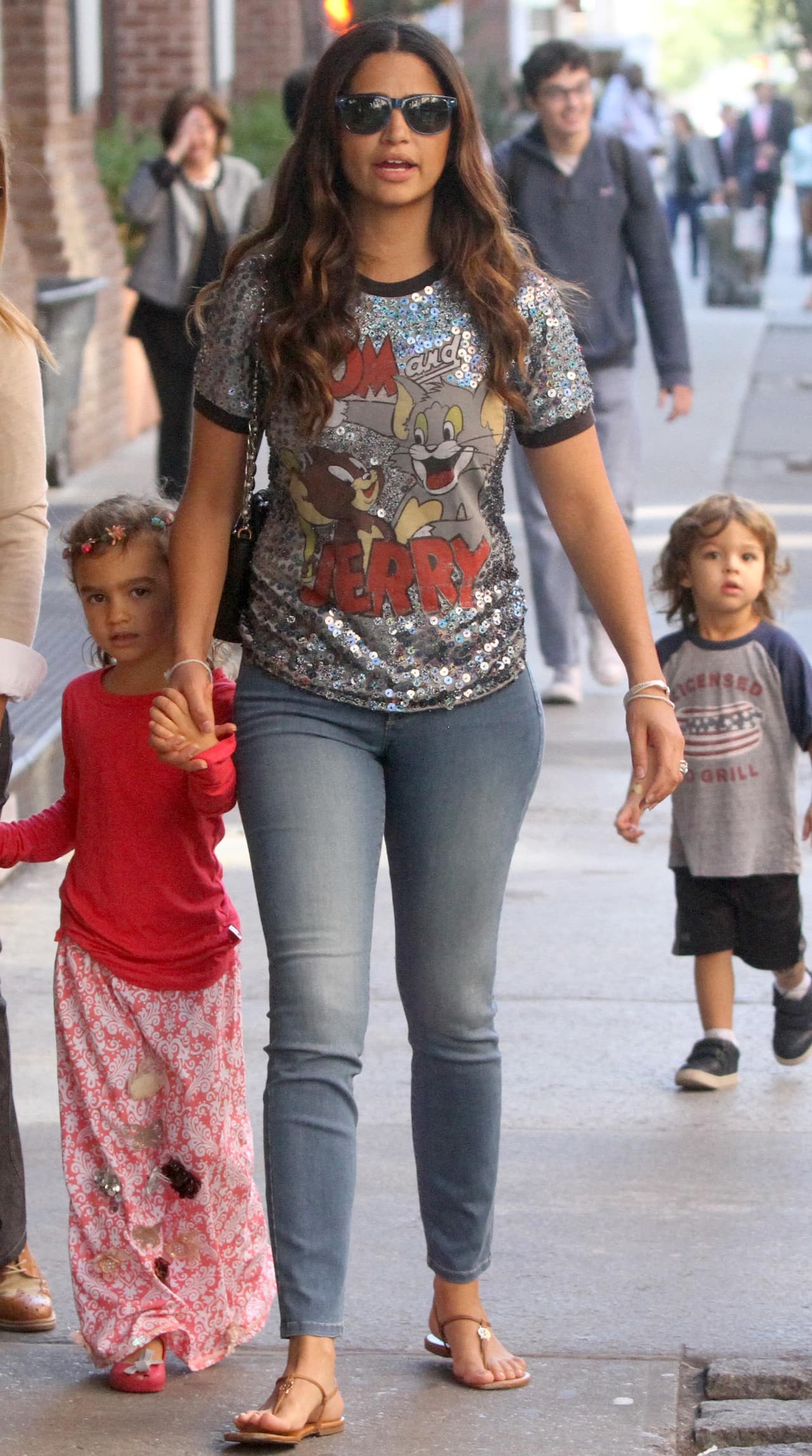 Camila Alves y sus hijos con Matthew McConaughey