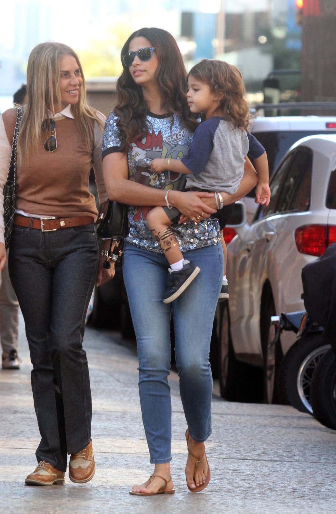 Estaban en el barrio de Tribeca.