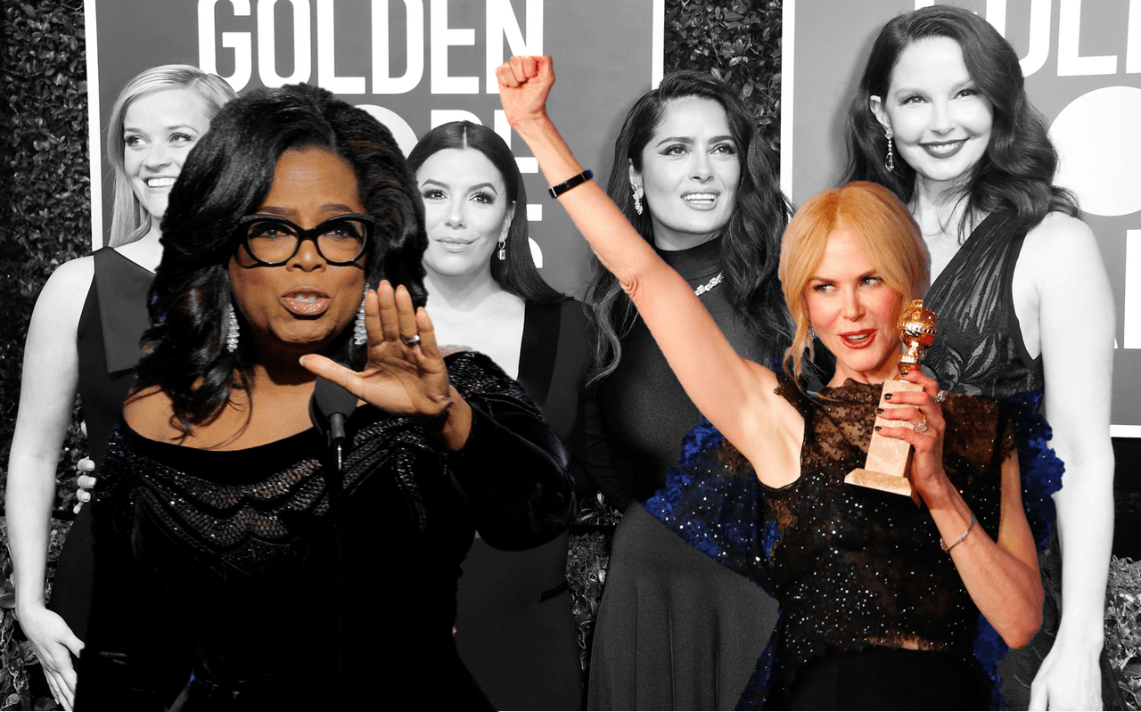El contundente discurso de Oprah y otros reclamos contra el machismo que sacudieron los Globos de Oro 