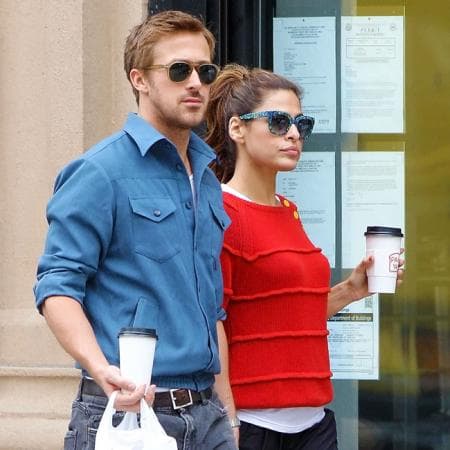 Esta es una de las pocas veces que la señora Gosling sorprende al pasear en fachas.