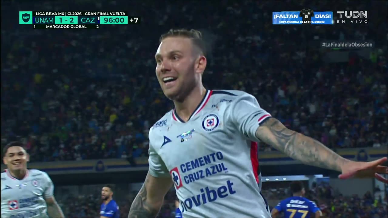 ¡Gol de Cruz Azul! ¡Gol de Rotondi! ¡Gol con sabor a campeonato!