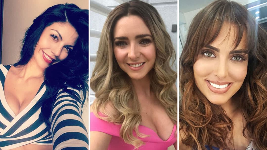 Este 
<b>trío de guapas</b> actrices nos deleitan cada noche con su talento y belleza en 
<b><a href="http://www.univision.com/novelas/la-doble-vida-de-estela-carrillo">'La doble vida de Estela Carrillo'</a></b>.