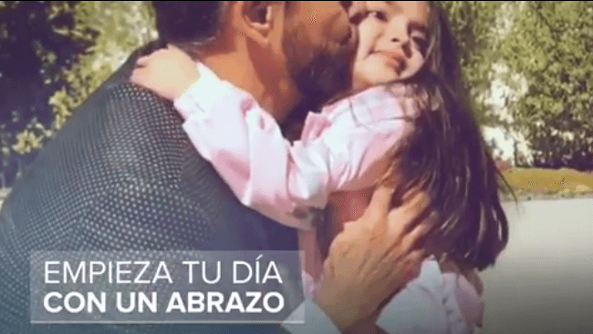 La primera enseñanza que Eugenio da a u hija es “Empieza tu día con un abrazo”. No es un secreto que para Eugenio y el resto de su familia, el amor y la convivencia entre ellos es lo más importante. 
<br>