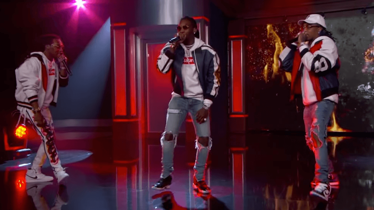 Migos Perform "Bad and Boujee" On Jimmy Kimmel
