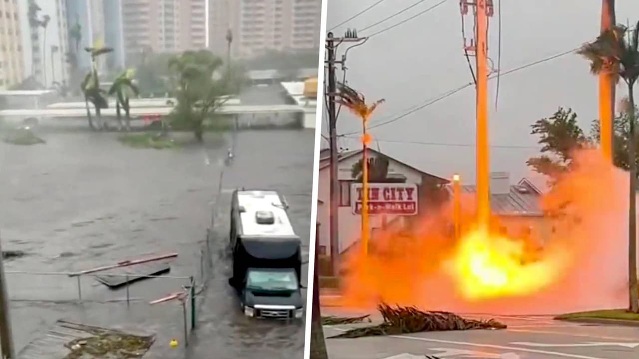 Imágenes impresionantes: residentes de Fort Myers sufren los estragos del huracán Ian