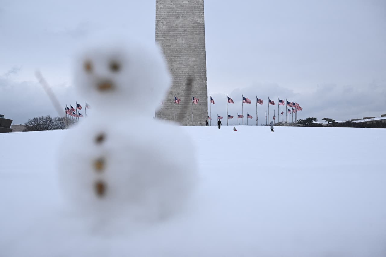 Hubo muñecos de nieve de todos tamaños y algunos con más elementos que otros.