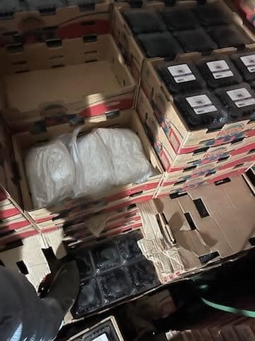 Lo que parecía un día normal en una
<b>bodega refrigerada del condado Fulton </b>terminó convirtiéndose en
<b>una de las incautaciones de metanfetamina más grandes del año en Georgia. </b>
<br>
<br>Dos investigaciones paralelas llevadas a cabo en el sureste de Atlanta y en Gainesville revelaron un mismo patrón:
<b>cargamentos de moras que escondían más de 1,500 libras de droga.</b>