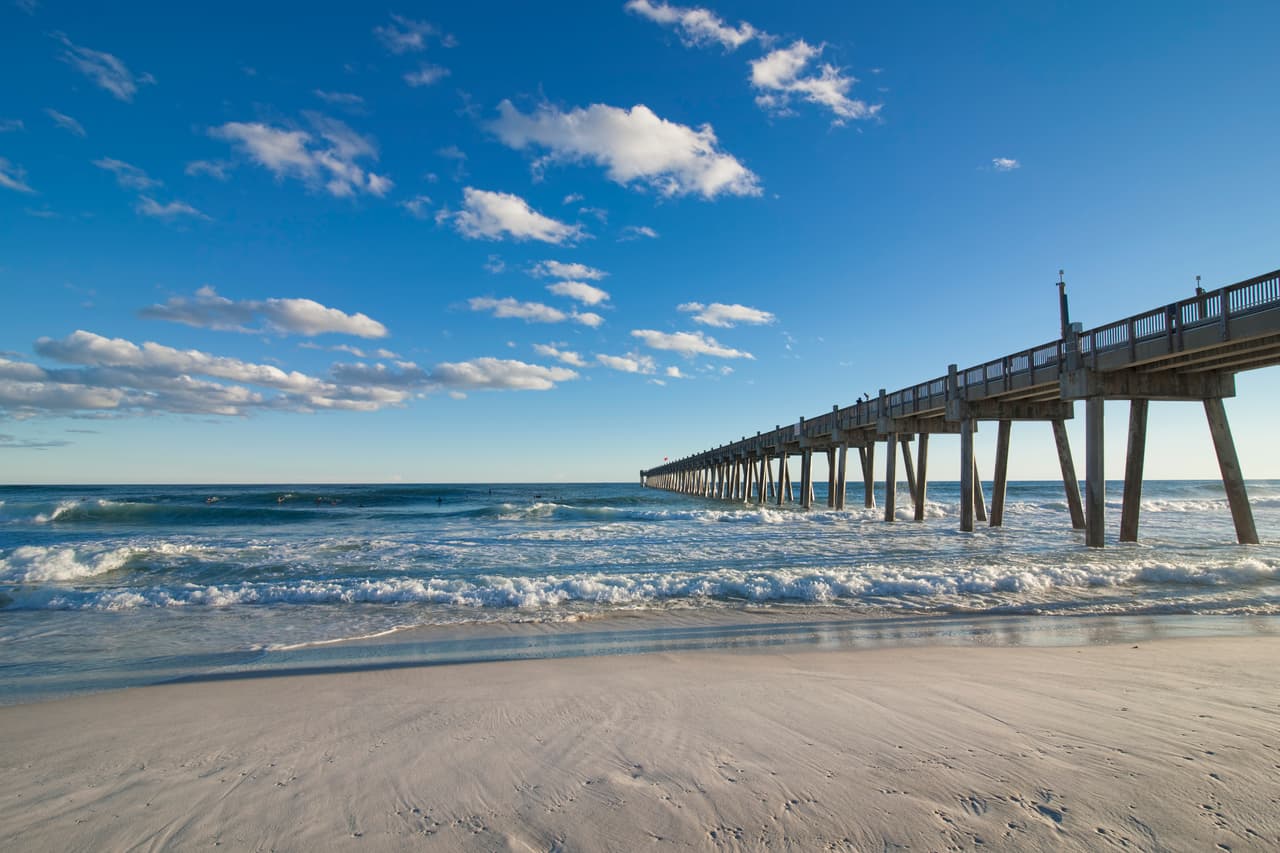 <b>Puesto 15.</b>
<b>Playa de Pensacola, Florida.</b> “Gloriosa arena blanca, agua clara y cálida, maravillosas vistas, facilidad de estacionamiento. Muy divertido, millas y millas de playa”.