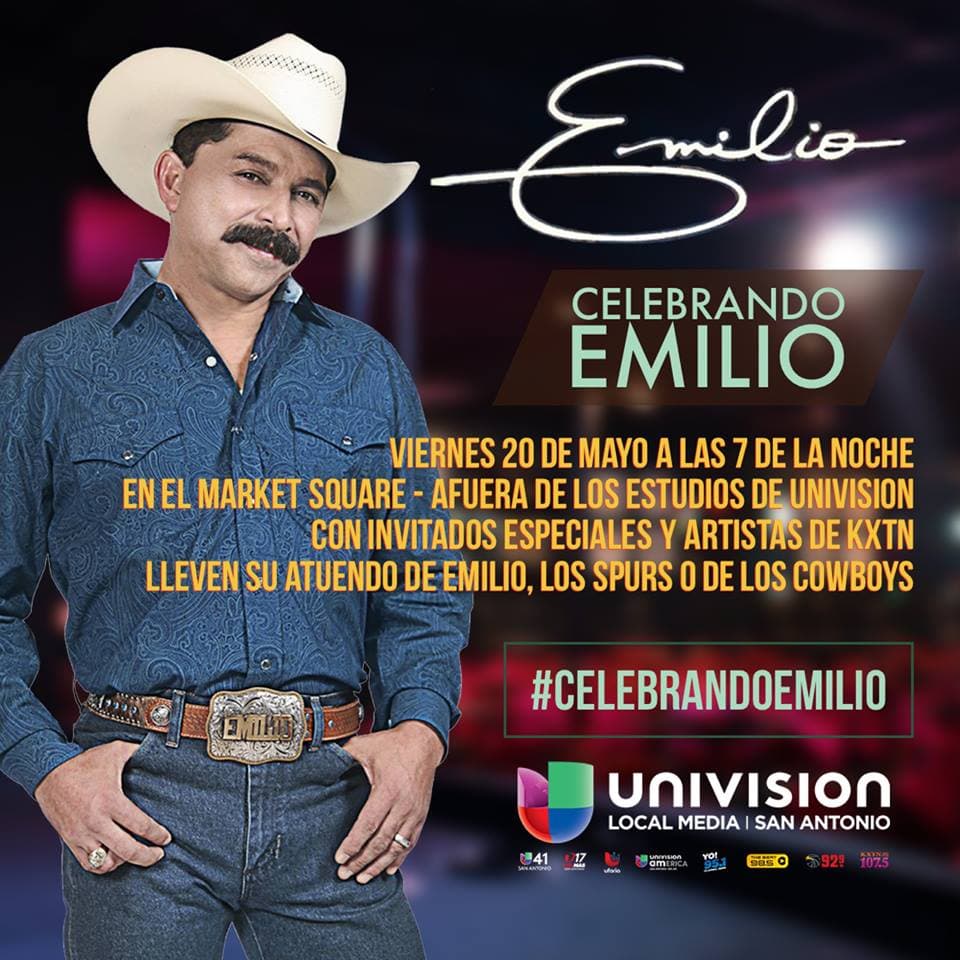 Celebra a Emilio Navaira con su familia y Univision 