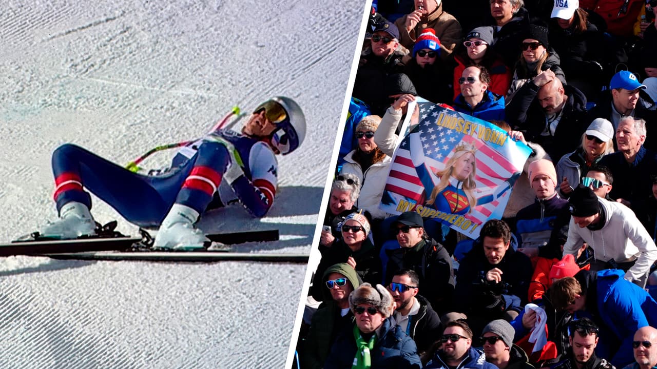 ¡Aparatosa caída de Lindsey Vonn en el descenso del esquí alpino!