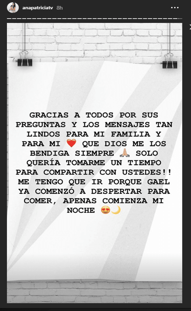 La conductora respondió a preguntas de sus seguidores en Instagram.