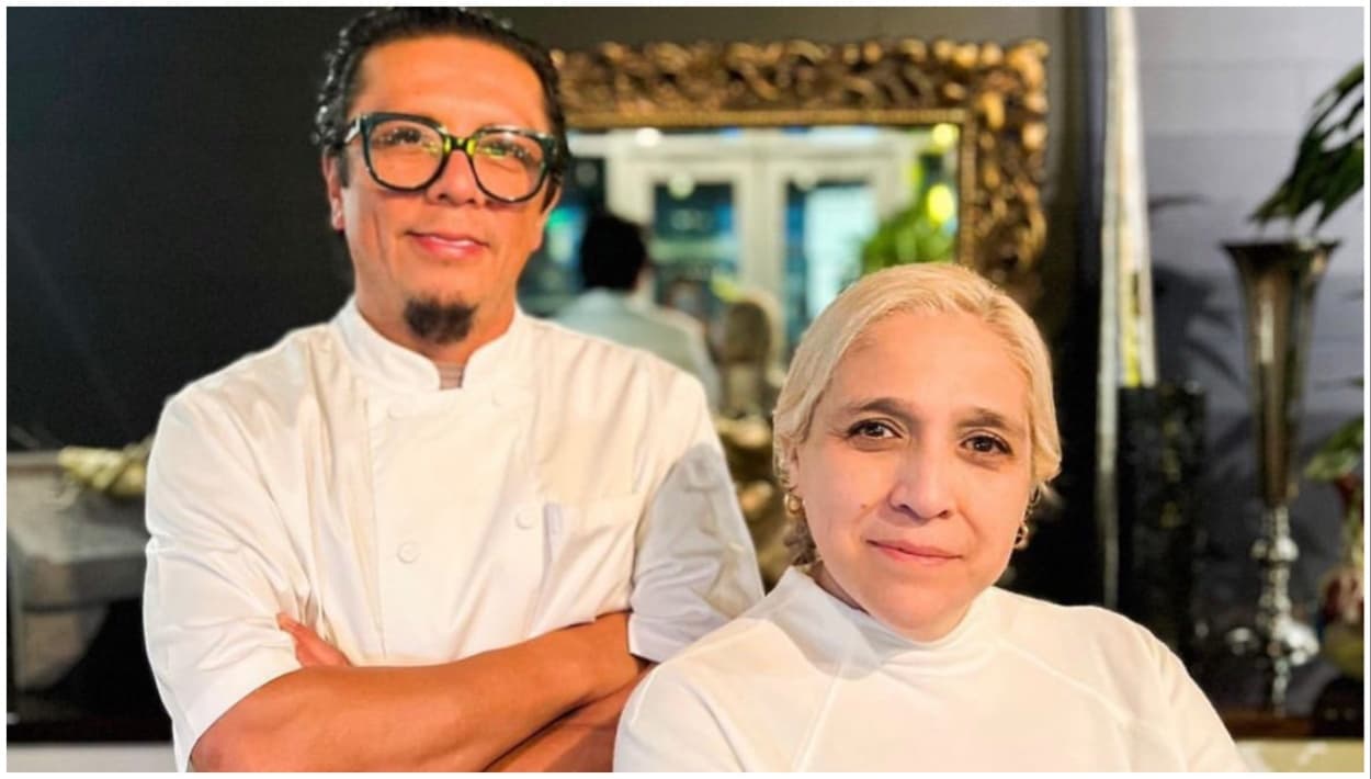 Alfonso Brito y su esposa, propietarios de Monarca Dining en Salt Lake City