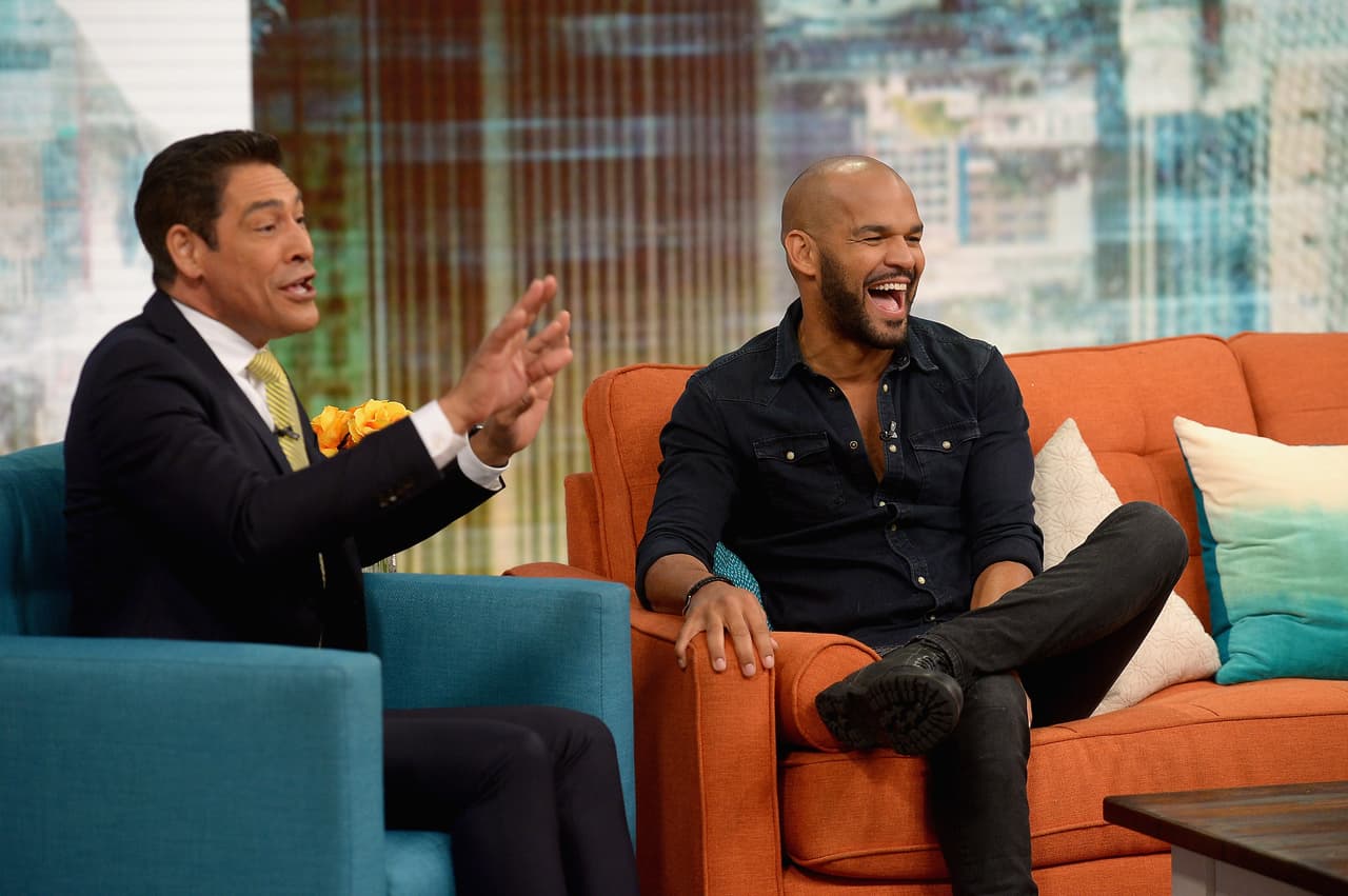 Amaury durante su visita a Despierta América.