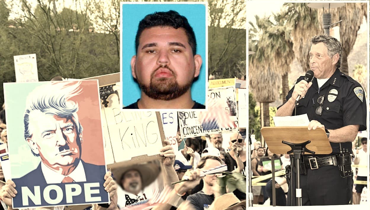 Edward Miranda sale bajo fianza, acusado de amenazar a quienes protestaran contra Trump en Palm Springs