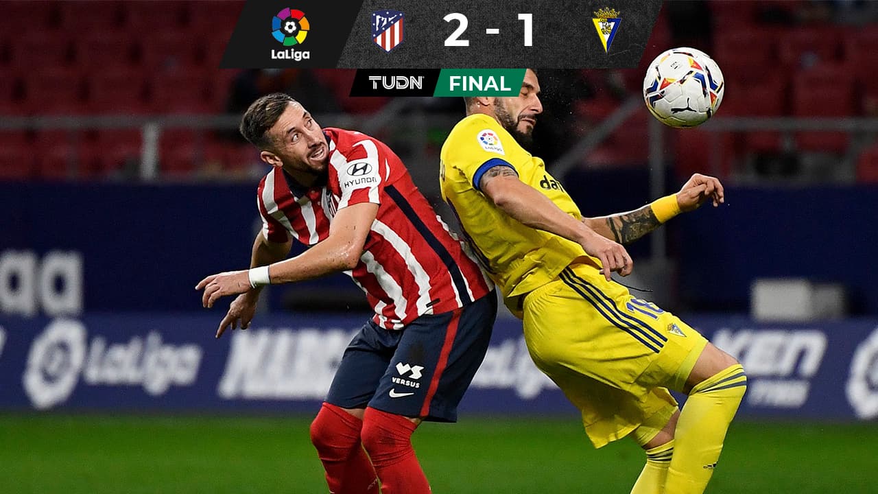 Atlético de Madrid sufre, pero saca el triunfo al Cadiz con HH 