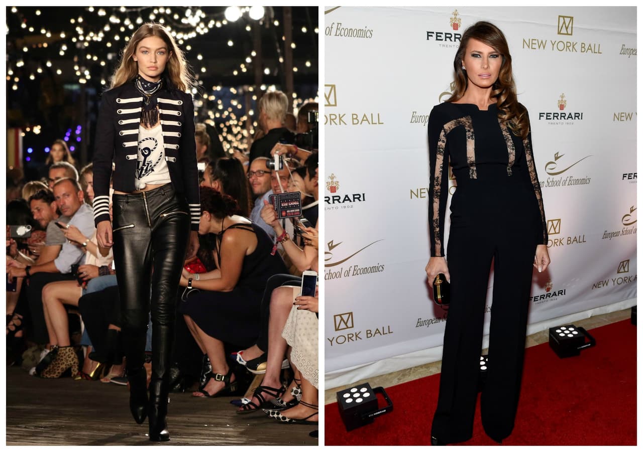 <b>TOMMY HILFIGER: SÍ</b>
<br>Respuestas desde otros frentes ideológicos de la moda no tardaron en dejarse oír. El republicano Tommy Hilfiger dijo que Melania Trump no solo era una mujer hermosa, sino que "cualquier diseñador estaría orgulloso de vestirla".