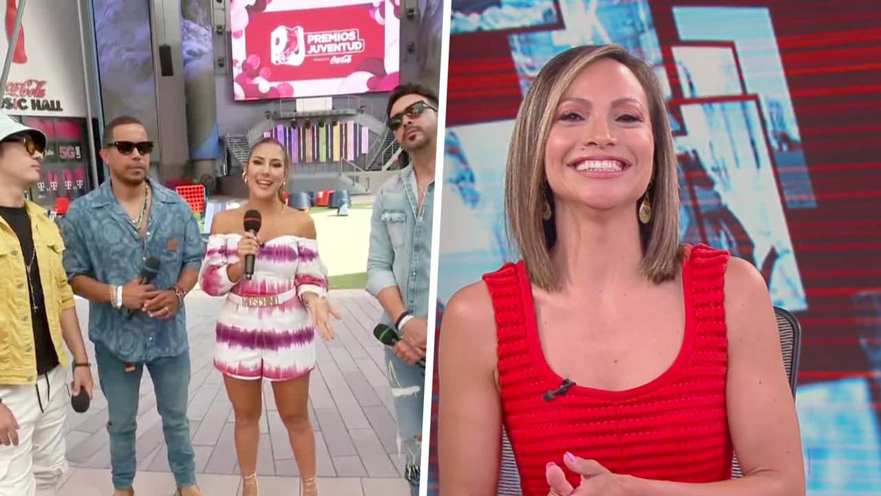 Satcha Pretto se sonrojó con el detalle especial que el grupo Ilegales le hizo en vivo