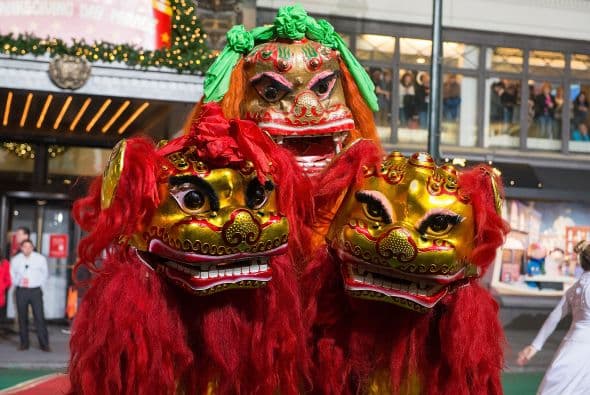 Los dragones chinos también serán parte importante del evento.