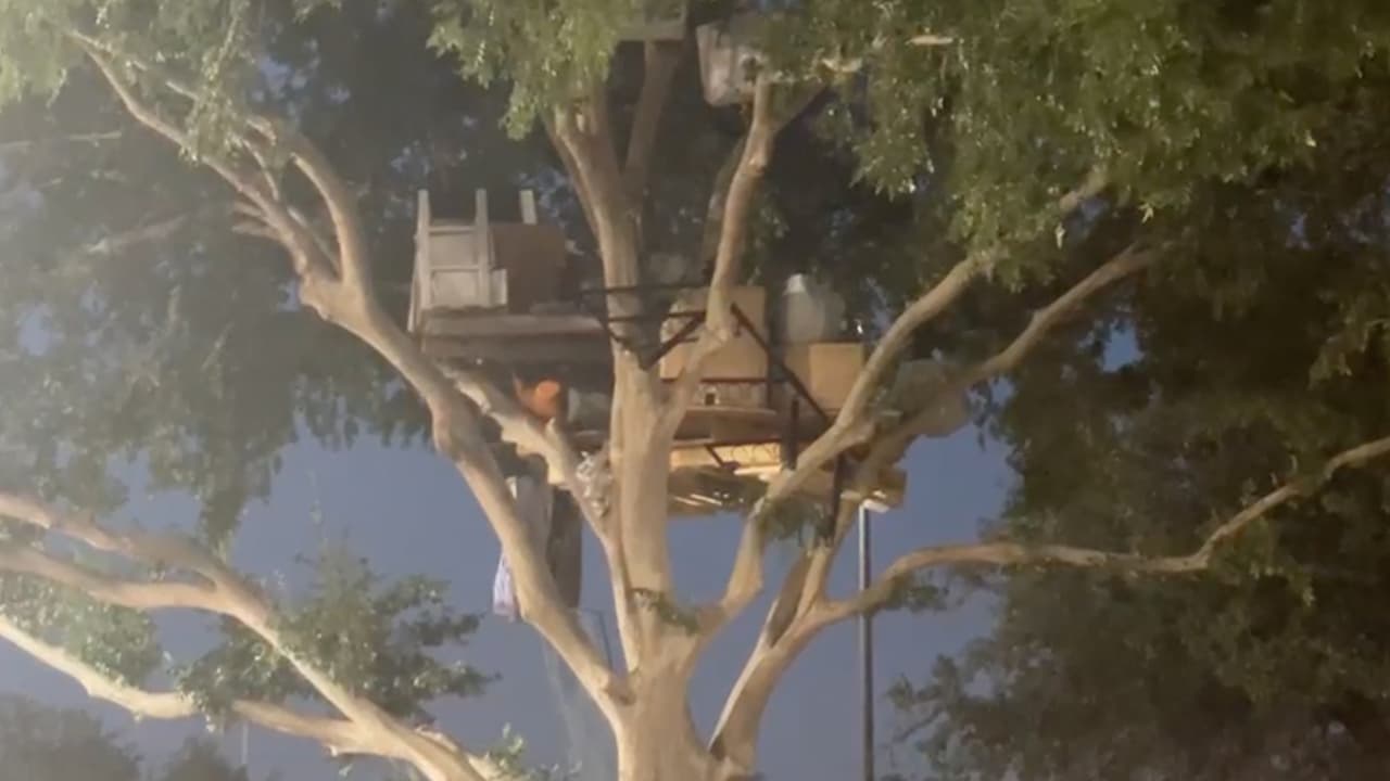 De acuerdo con los vecinos del área, se han hecho reportes con las autoridades y aunque oficiales del Departamento de Policía de Houston (HPD por sus siglas en inglés) han llegado al lugar, el hombre continúa en su casa.