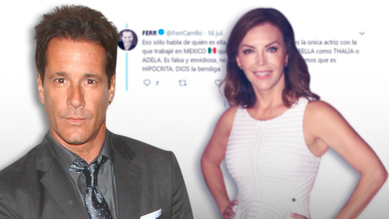 Fernando Carrillo tacha de "falsa" a Laura Flores luego que dijo que es el peor que la ha besado en las novelas