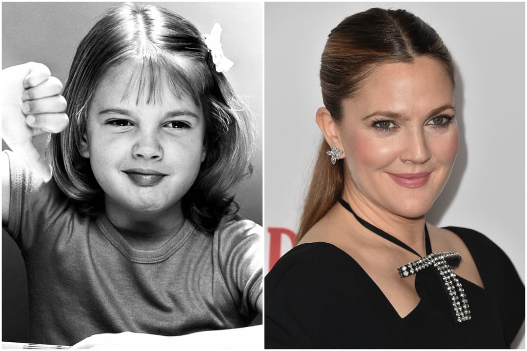 <b>Drew Barrymore</b>
<br>La actriz, famosa por sus apariciones en ‘Los Ángeles de Charlie’ y ‘Como si fuera la primera vez’, empezó su carrera cuando era una bebé y fue tanta la presión que generó una adicción al alcohol.