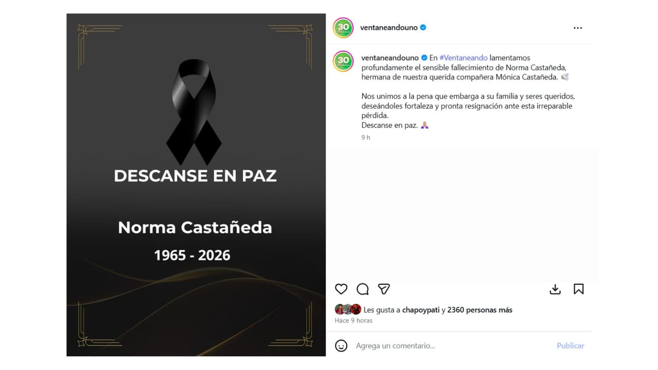 Así se reportó la muerte de la hermana de Mónica Castañeda.