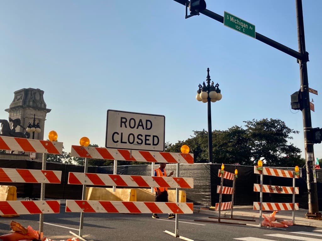 Los cierres de calles alrededor de Grant Park se mantendrán hasta el 7 de julio.