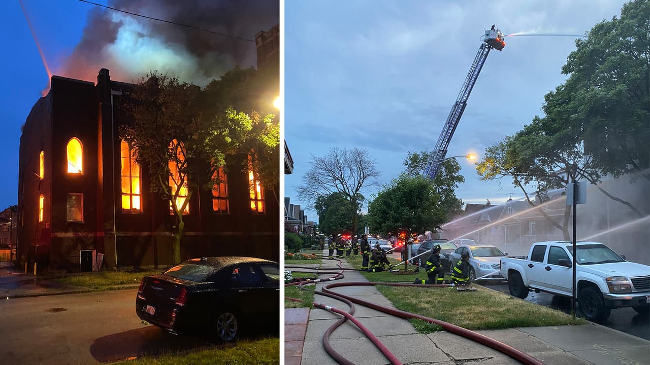 Incendio consume iglesia abandonada al este de Chicago