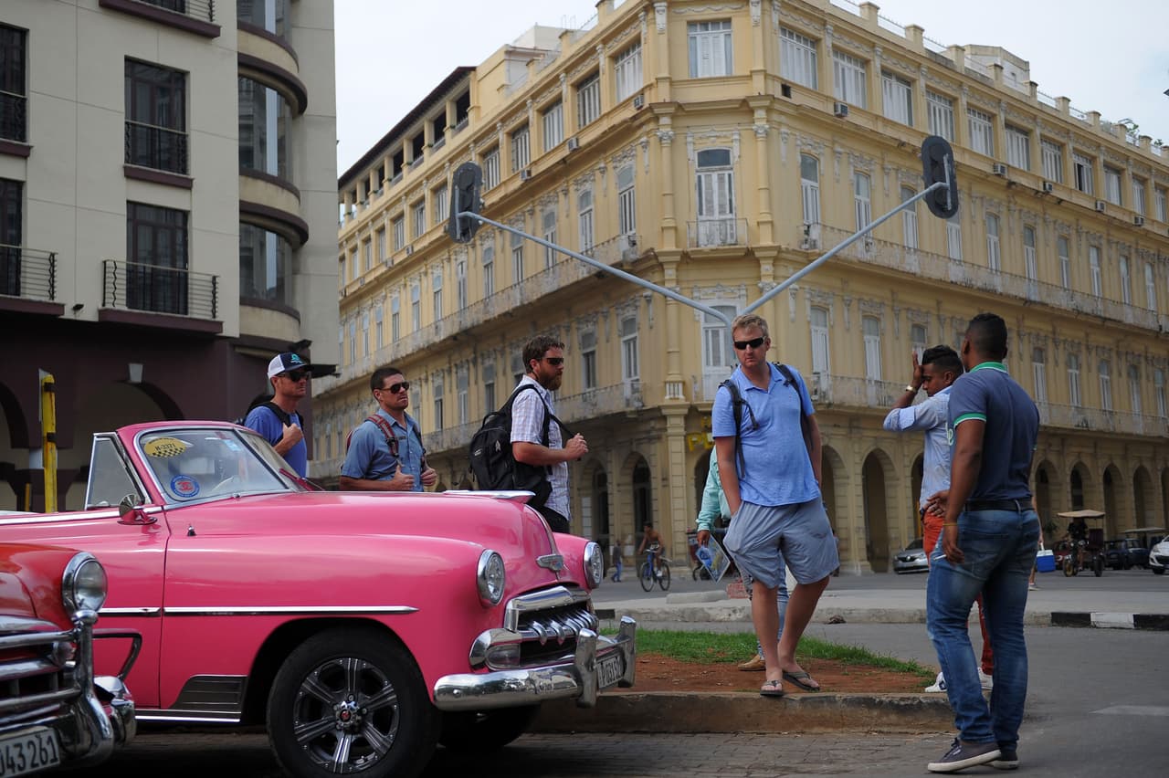 Turistas en La Habana.