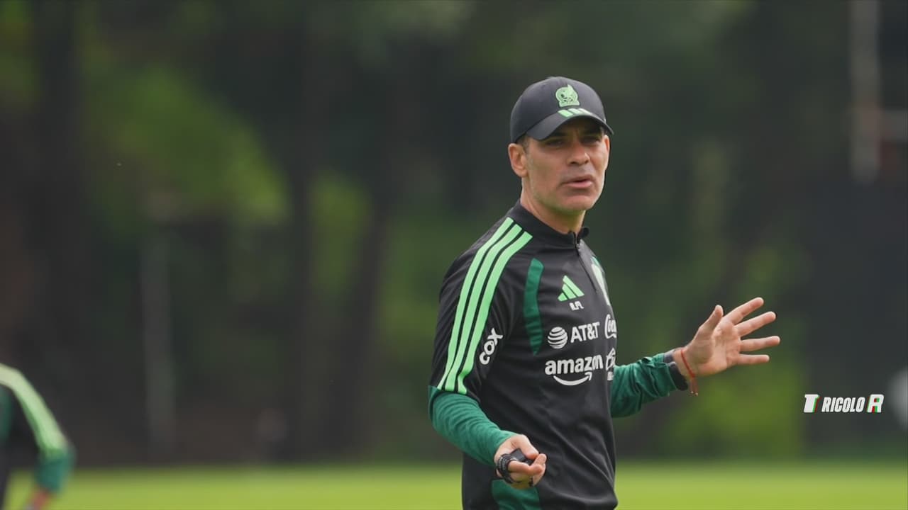 En el Radar con el técnico Rafael Márquez en su primer sesión de entrenamiento