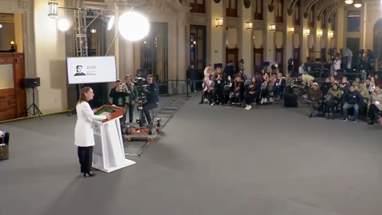 Sismo en México sorprende a la presidenta Sheinbaum durante su conferencia mañanera: así reaccionó