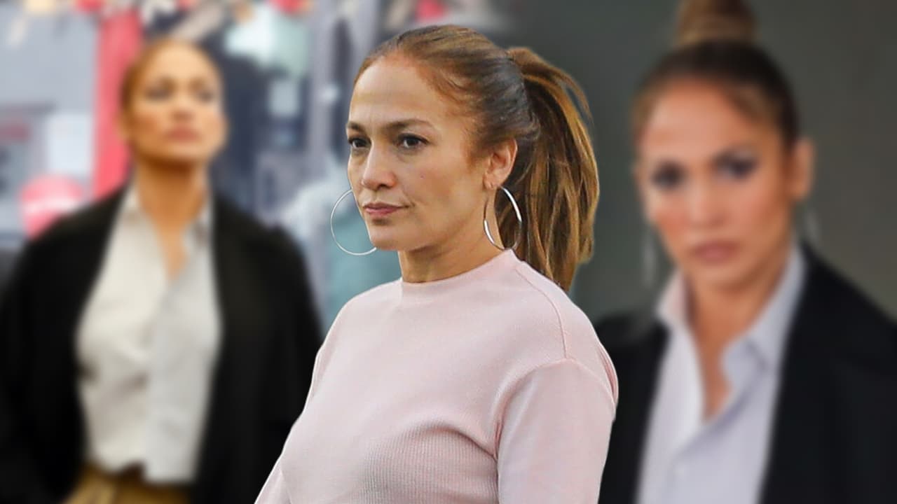 Cachan a JLo saliendo de una clínica dermatológica y así luce su rostro: fotos
