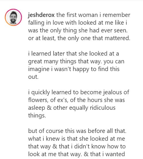 "Amar a alguien es respetar su libre albedrío. Esa es la definición más clara de amor que tengo en este momento, unas décadas después de haberlo estudiado", continuó. 
<br>