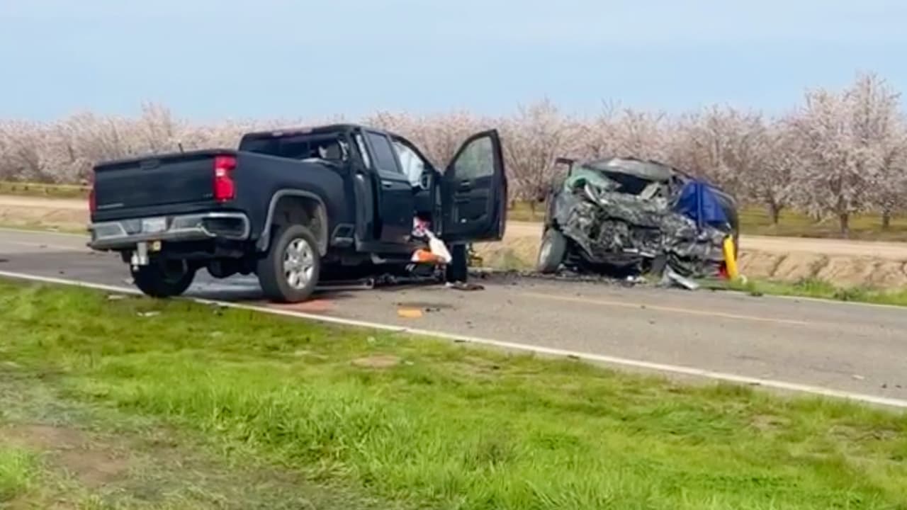 Choque frontal en el condado Madera deja ocho muertos, entre ellos siete trabajadores agrícolas