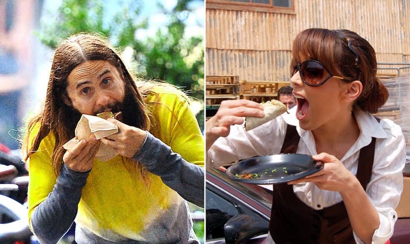 En México hay un dicho que dice: 'En la forma en que se agarra el taco, se conoce al tragón', y con estas fotos comprobamos que es muy cierto. A estos famosos los cacharon en el momento justo en el que no podían ocultar su amor por ellos.